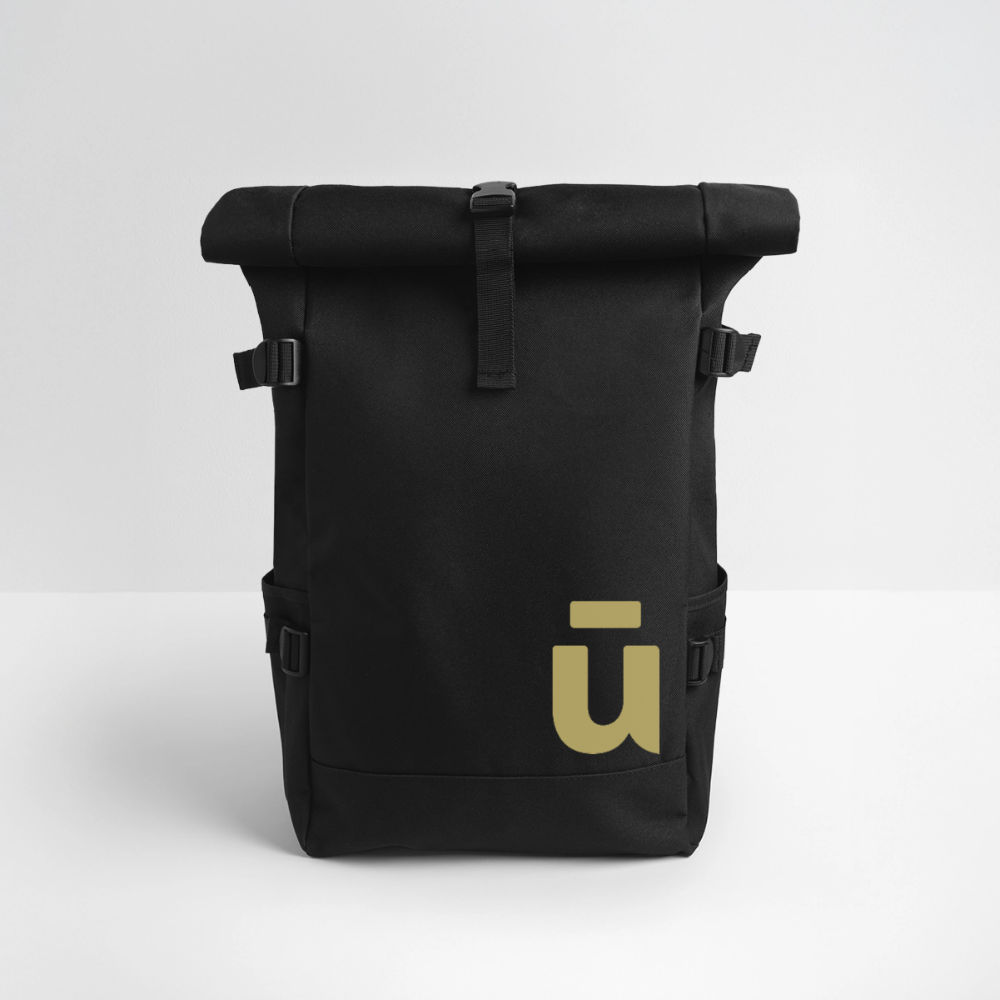 Roll Top Backpack - black